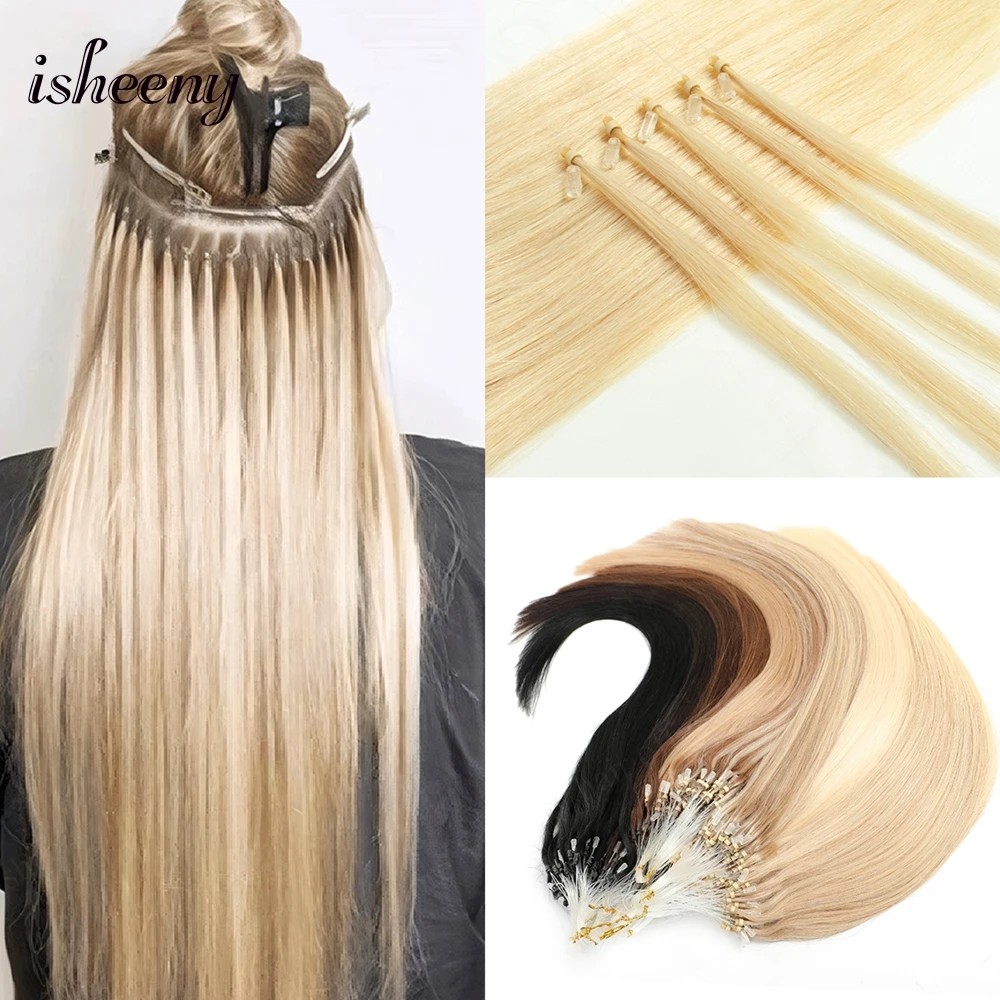 Isheeny 12inch-20inch  ΰ Ӹī ũ    ͽټ ƮƮ 50pcs 淮 30 ׷/ Pre Micro Rings On